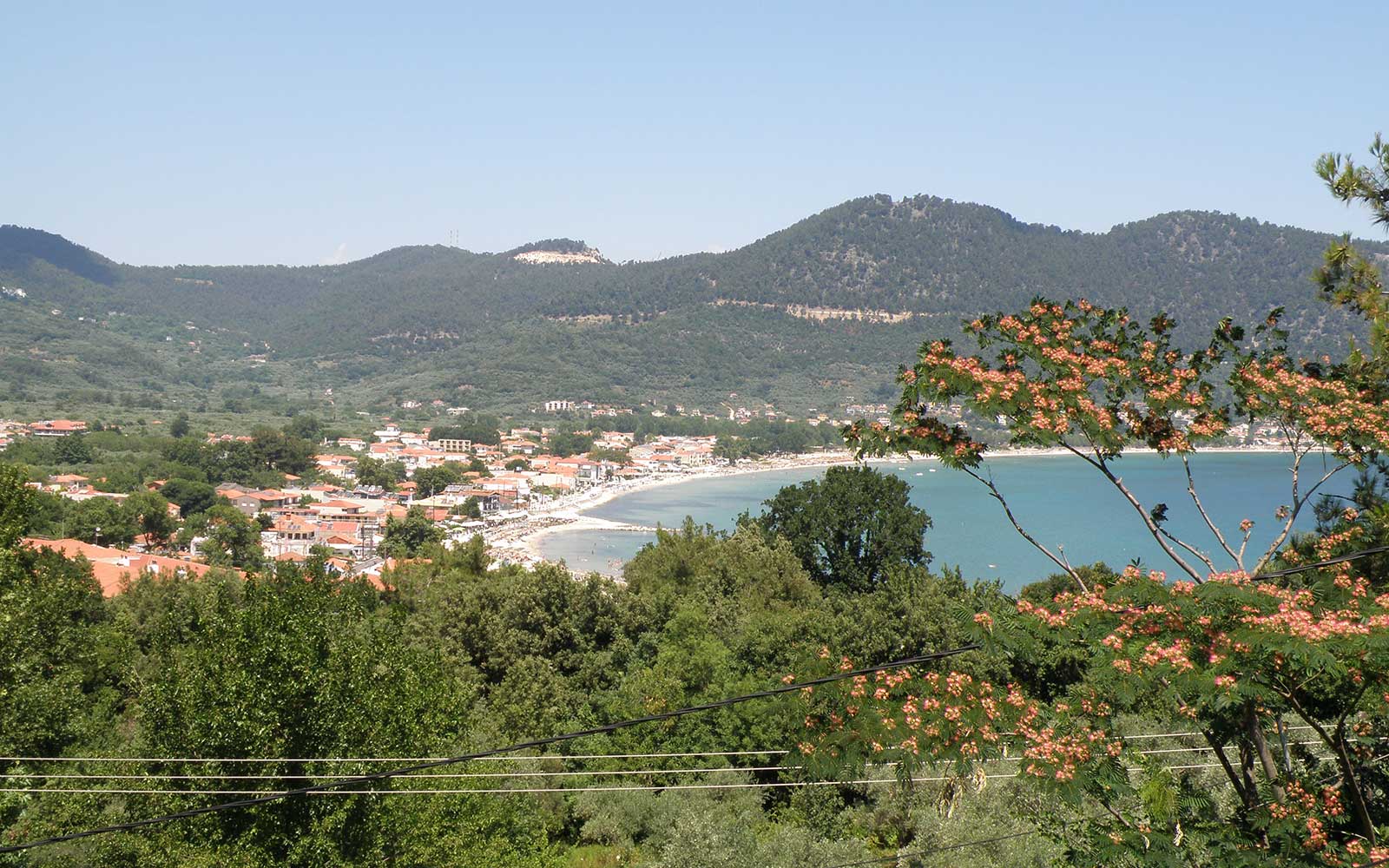 Villa Dimitra στη Θάσο - Μπαλκόνι με θέα στη θάλασσα